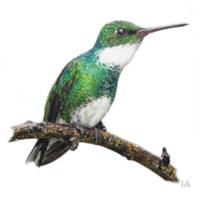 Picaflor Garganta Blanca